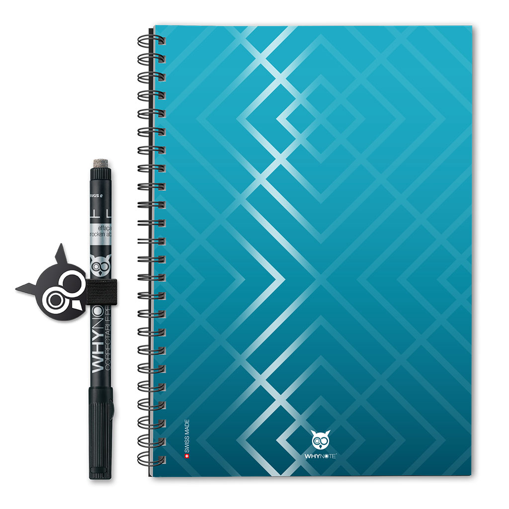 Whynote Book Eco - A5 - Gloss Pattern Blue Whynote Book Eco - A5 - Gloss Pattern Blue